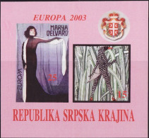 Europa CEPT 2003 Serbie De Krajina - Serbia - Serbien Y&T N°BF(1) - Michel N°B(?) *** - 2003