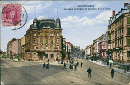 LUXEMBOURG - AVENNE ADOLPHE ET AVENNE DE LA GARE - ED. TH. WIROL - MAILED 1921 (18015) - Luxembourg - Ville