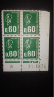 FRANCE N°1814**   COIN DATE Du 31/12/74 - 1970-1979