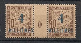 PORT SAID - 1921 - Taxe TT N°YT. 6 - Type Duval 4m Sur 10c - Paire Millésimée 0 - Neuf Luxe ** / MNH - Ongebruikt