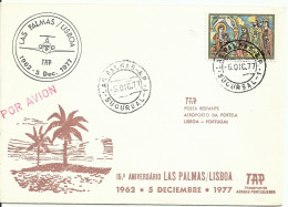 ESPAÑA,  CARTA AEREA  CONMEMORATIVA,  AÑO  1977 - Lettres & Documents