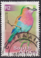 2002 Südafrika ° Mi:ZA 1304C, Sn:ZA 1192a, Yt:ZA 1127Va, Lilac-brested Roller (Coracias Caudata), Vogel - Gebraucht