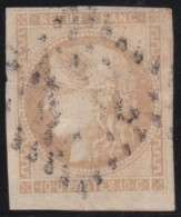 France  .  Y&T   .     43-B (2 Scans)   . Peu De Papier Su Le Dos       .   O      .    Oblitéré - 1870 Bordeaux Printing