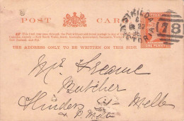 VICTORIA -  POSTCARD ONE PENNY 1896 - MELBOURNE / 5192 - Cartas & Documentos