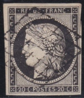 France  .  Y&T   .     3  (2 Scans)        .   O      .    Oblitéré - 1849-1850 Cérès