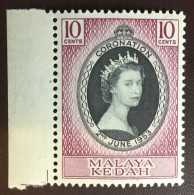 Malaya Kedah 1953 Coronation MNH - Kedah