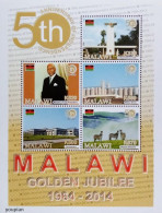 Malawi 2014, 50th Anniversary Of Independence, MNH S/S - Malawi (1964-...)