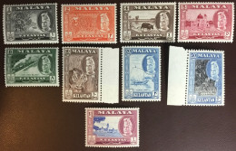 Malaya Kelantan 1957 Definitives Set To $1 Fruit Animals MNH - Kelantan