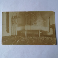 Nederland? Onbekend Waar // FOTOKAART Interieur Kerk 19?? Hoeken! - Other & Unclassified