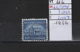 PRIX FIXE Obl  616 YT 669AX MIC 1047 SCO 1047 GIB Monticello 1956 Etats Unis  58A/07 - Used Stamps