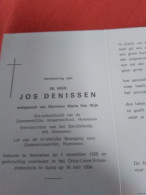 Doodsprentje Jos Denissen / Hoevenen 1/11/1920 Aalst 16/5/1994 ( Maria Van Wijk ) - Religion & Esotérisme