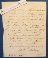 ● L.A.S 1845 Louise ALLAN DESPREAUX Comédienne Née à MONS En Belgique - Lettre - Actors & Comedians