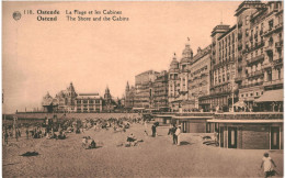 CPA Carte Postale Belgique Ostende La Plage Et Les Cabines    VM77304 - Oostende