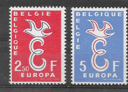 Belgica 1958.  Europa Mi 15958-59  (**) - 1958