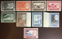 Malaya Negri Sembilan 1957 Definitives Set To $1 Fruit Animals MNH - Negri Sembilan