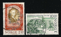 Norway 1985 Public Library Bicentenary Y.T. 890/891 (0) - Used Stamps