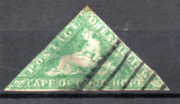 Timbre Cap De Bonne Espérance Papier Blanc - YT N° 10A - Oblitéré - Année 1855 - Kaap De Goede Hoop (1853-1904)