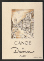 Carte Parfumée   CANOÉ De DANA - Antiguas (hasta 1960)