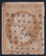 France  .  Y&T   .     13-B    .   O      .    Oblitéré - 1853-1860 Napoleon III