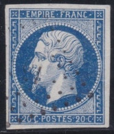France  .  Y&T   .     14-Aa    .   O      .    Oblitéré - 1853-1860 Napoléon III