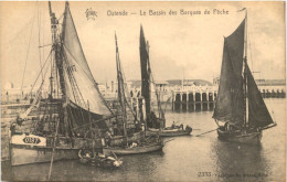 Ostende - Le Bassin Des Barques De Peche - Oostende