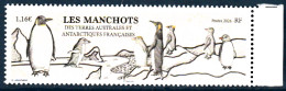 TAAF - 2023 -  Les Manchots Dans Les TAAF - Oiseaux - Animaux -  Timbre MNH ** Neuf - New - - Neufs