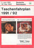 Deutschland - Deutsche Reichsbahn - Taschenfahrplan 1991/92 - Mecklenburg-Vorpommern - 112 Seiten Und Eine Übersichtskar - Europa