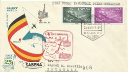 ESPAÑA,  CARTA  AEREA   CONMEMORATIVA  AÑO  1956 - Covers & Documents