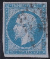 France  .  Y&T   .     14-Ac    .   O      .    Oblitéré - 1853-1860 Napoléon III