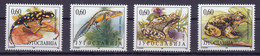 Yugoslavia 1995 Fauna Animals Reptiles Amphibians Triton Frogs Salamandra Salamandra Triturus Alpestris, Set MNH - Rane