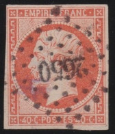 France  .  Y&T   .     16   .   O      .    Oblitéré - 1853-1860 Napoléon III.