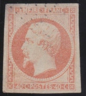 France  .  Y&T   .     16   .   O      .    Oblitéré - 1853-1860 Napoleon III