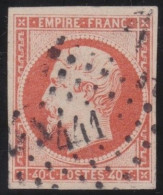 France  .  Y&T   .     16   .   O      .    Oblitéré - 1853-1860 Napoléon III