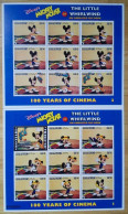 Maldives 1996, 100 Years Of Cinema - Micky Mouse, Two MNH Sheetlets - Maldivas (1965-...)