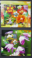 Maldives 2014, Orchids, Two MNH Unusual S/S - Maldivas (1965-...)