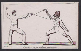 CPA Escrime épée Fleuret Carte Photo Non Circulé - Fechten