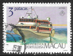 Macau Macao – 1986 Passenger Boats 3 Patacas Used Stamp - Usati