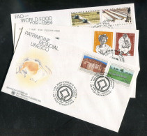 "UNO-WIEN" 1984, Partie Mit 3 FDC (80049) - Mezclas (max 999 Sellos)