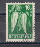 Bulgaria 1959 - Peppers (2), Mi-Nr. 1181-stamp With Changed Color, Used - Oblitérés