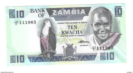 Zambia 10 Kwacha 1980-88    26e  Unc - Sambia