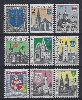 Slovakia 1993-1998  City Arms (o) - Used Stamps