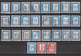 NVPH Nederland Netherlands Holanda Pays Bas 80 -106 Used Port Timbre-taxe Postmarke Sellos De Correos 1947 - Taxe