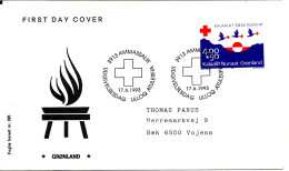 Greenland FDC 17-3-1993 Red Cross With Cachet - FDC
