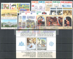 1989 - ** Annata Completa 24 Valori + 1 Foglietto - Volledig Jaar