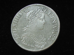 Louis XIIII - Très Beau ECU à La Mèche Longue 1652 T    **** EN ACHAT IMMEDIAT ***** - 1643-1715 Ludwig XIV.