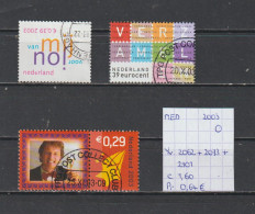 Nederland 2003 - YT 2062 + 2073 + 2101 (gest./obl./used) - Usati