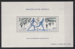 MONACO - 1991 - Bloc Feuillet Spécial N°YT. 15 - Olympics - Neuf Luxe ** / MNH / Postfrisch - Inverno1992: Albertville