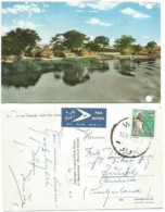 Sudan Village In Malakal Zone White Nile Color PPC 16mar1963 X Italy PMK Of WAU (North-east From Malakal) - Soudan (1954-...)