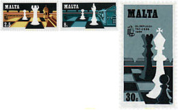 723251 HINGED MALTA 1980 CONGRESO DE LA FEDERACION INTERNACIONAL DE AJEDREZ - Malta