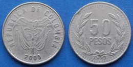 COLOMBIA - 50 Pesos 2005 KM# 283.2 Republic - Edelweiss Coins - Colombie